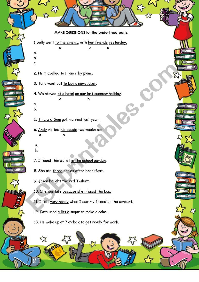 PAST SIMPLE QUESTIONS worksheet