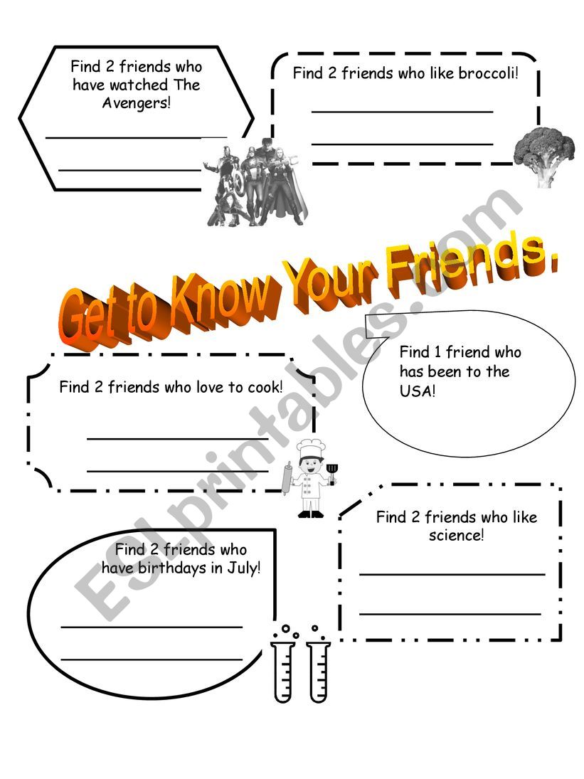 get to know your friend worksheet