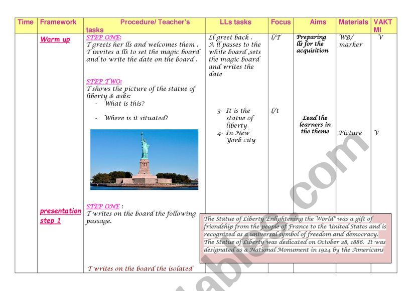 lesson plan worksheet