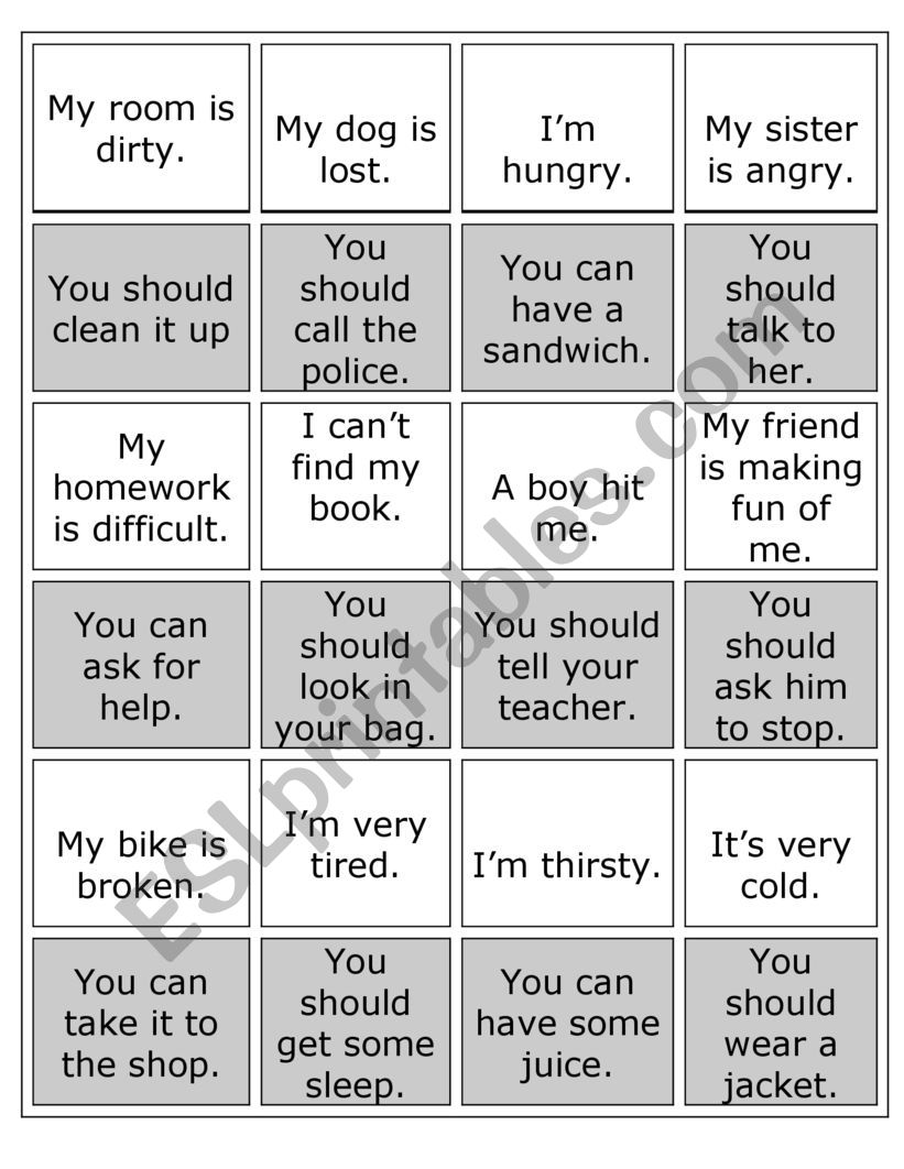 Making Suggestions - card game