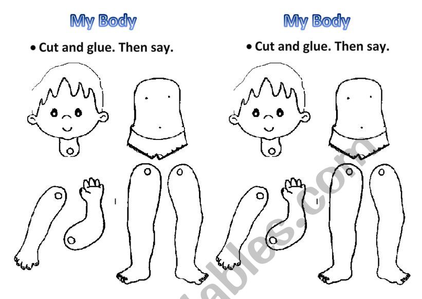 Body Parts worksheet