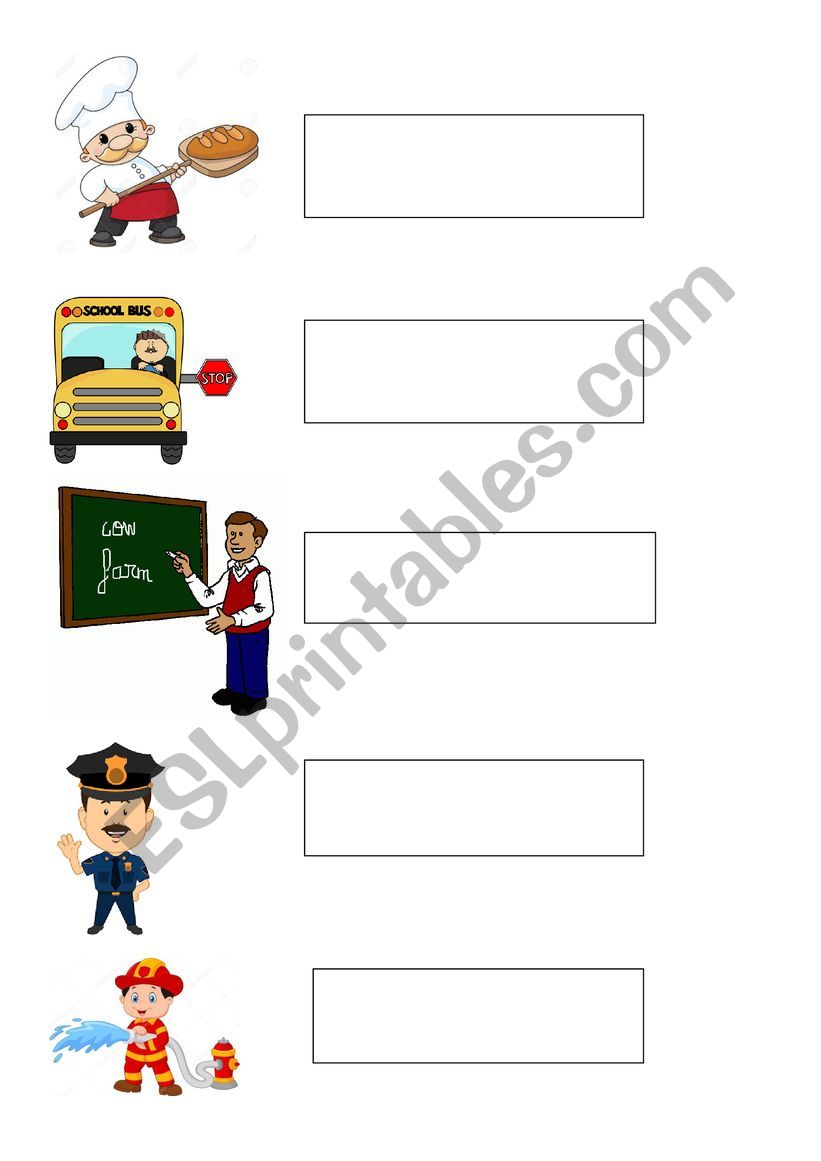 Jobs worksheet