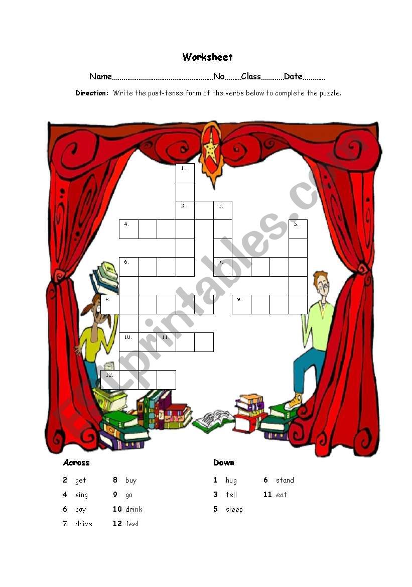 Irregular Verb worksheet