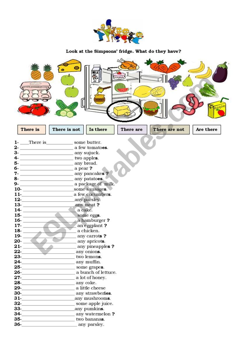 There is & There are worksheet