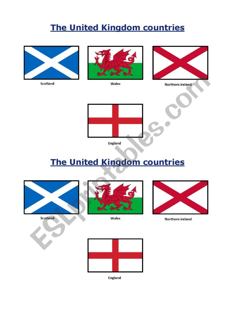 United Kingdom countries Flashcards