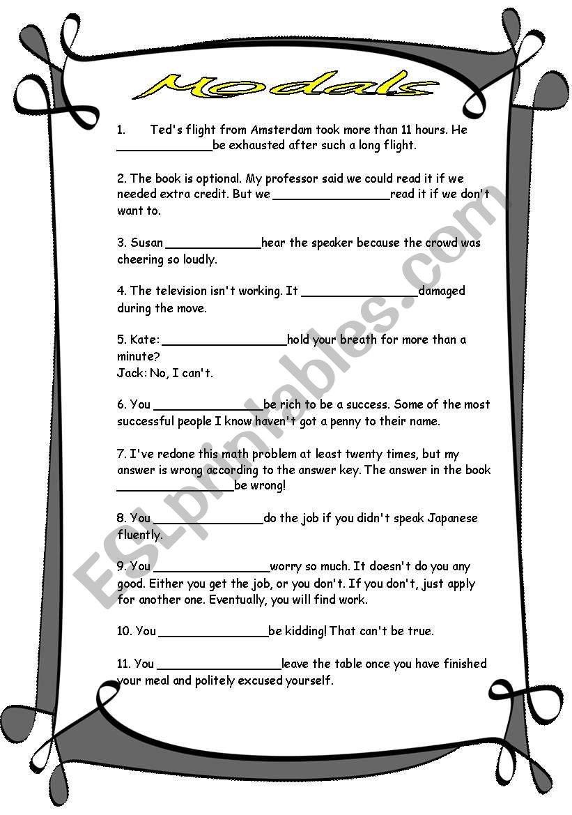 modals review. GRAMMAR PAGE 20