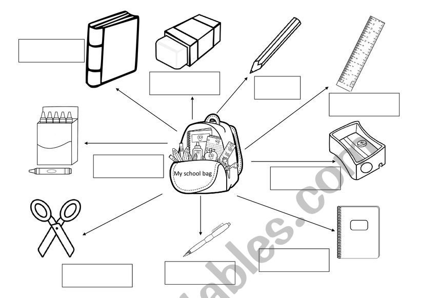 things in classroom worksheet