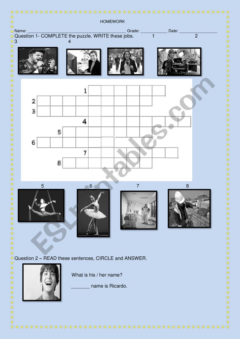 HOMEWORK - 4Âº GRADE worksheet