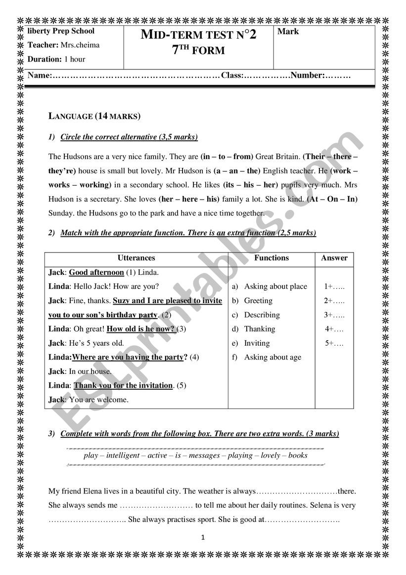 mid term test n2 worksheet