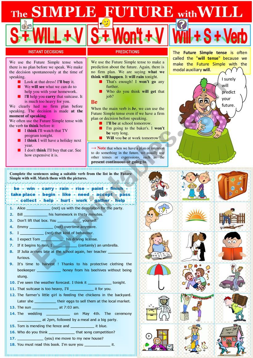 Grammar - Future Simple Tense  +  KEY