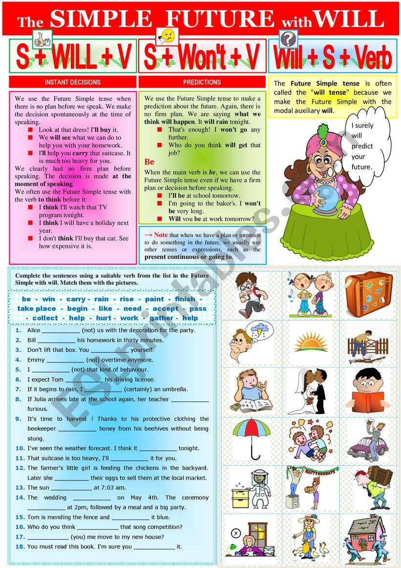 Grammar - Future Simple Tense  +  KEY