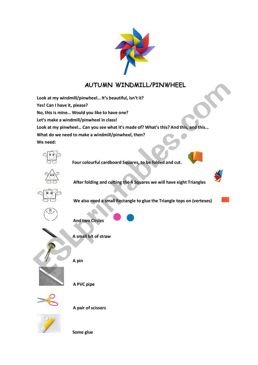 Windmill worksheet