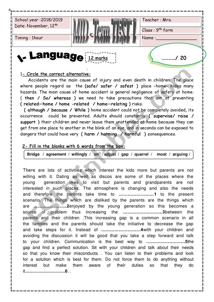 9 FORM MID TERM TEST language and listening http://www.passporttoenglish.com/Advanced-English/Lesson5/Dialog.html
