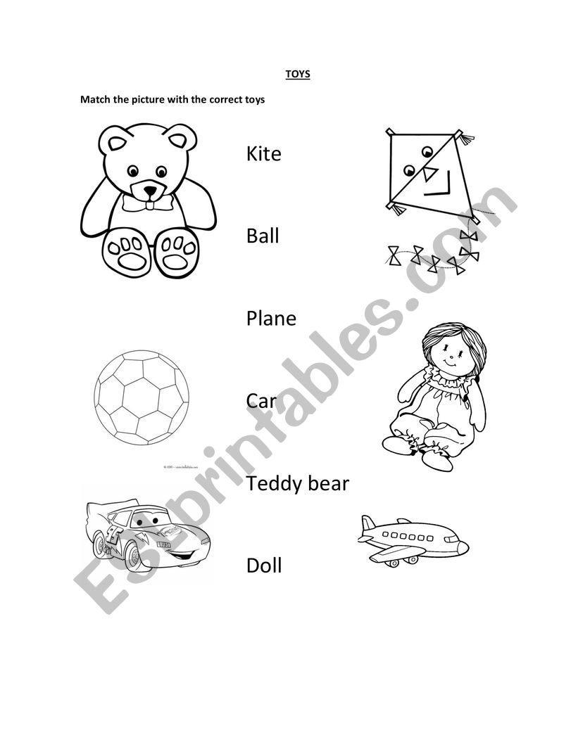 TOYS worksheet