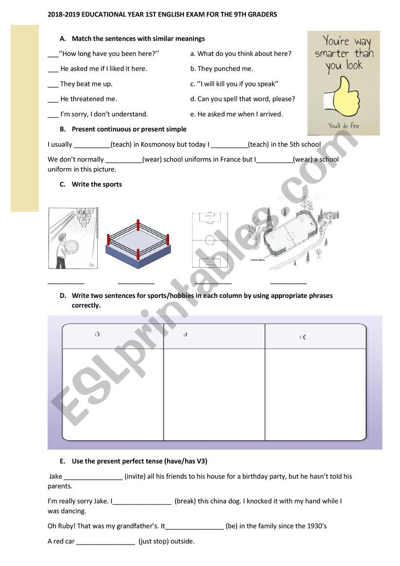 Project 5 Tom Hutchinson Unit 1 Exam