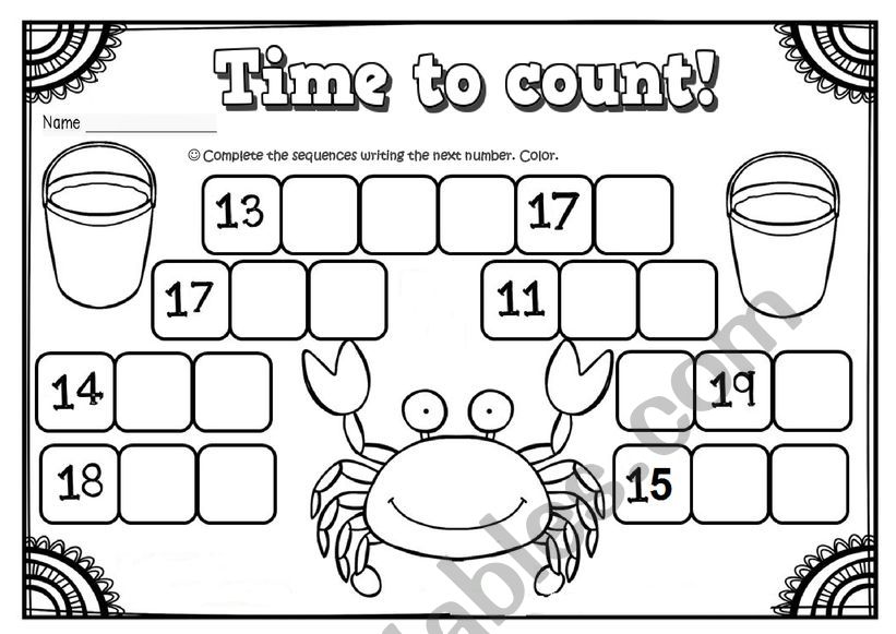 Time to count! worksheet