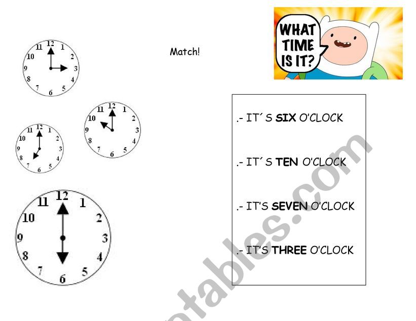 the time worksheet