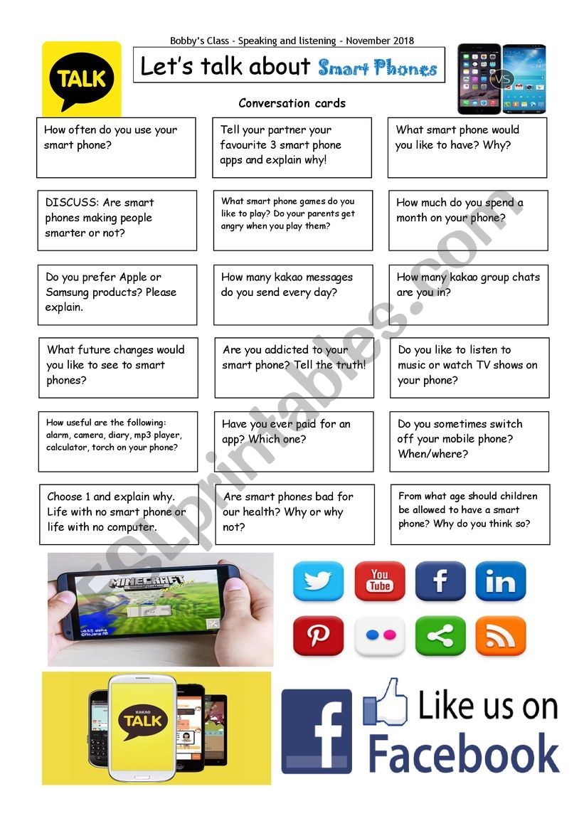 LetÂ´s Talk About Smartphones Conversation