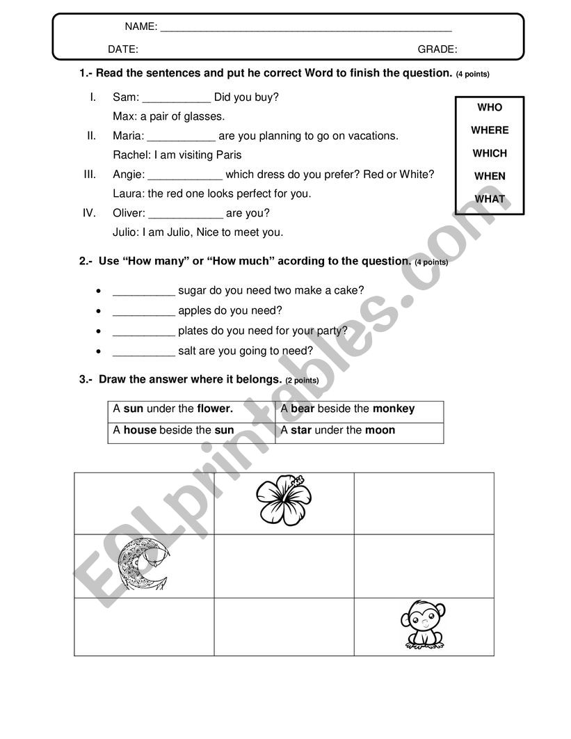 Little Test worksheet