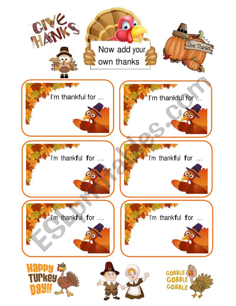 Thanksgiving What I´m thankful for part 2