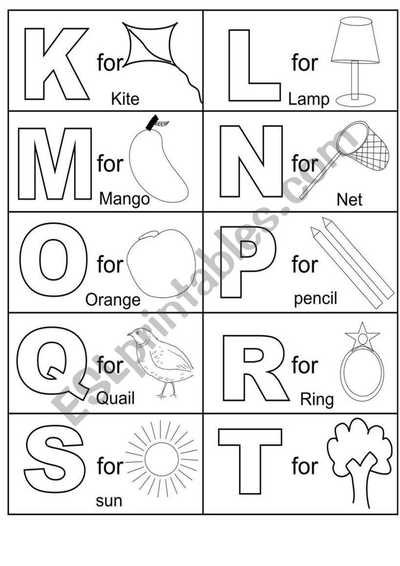 Picture Alphabet worksheet