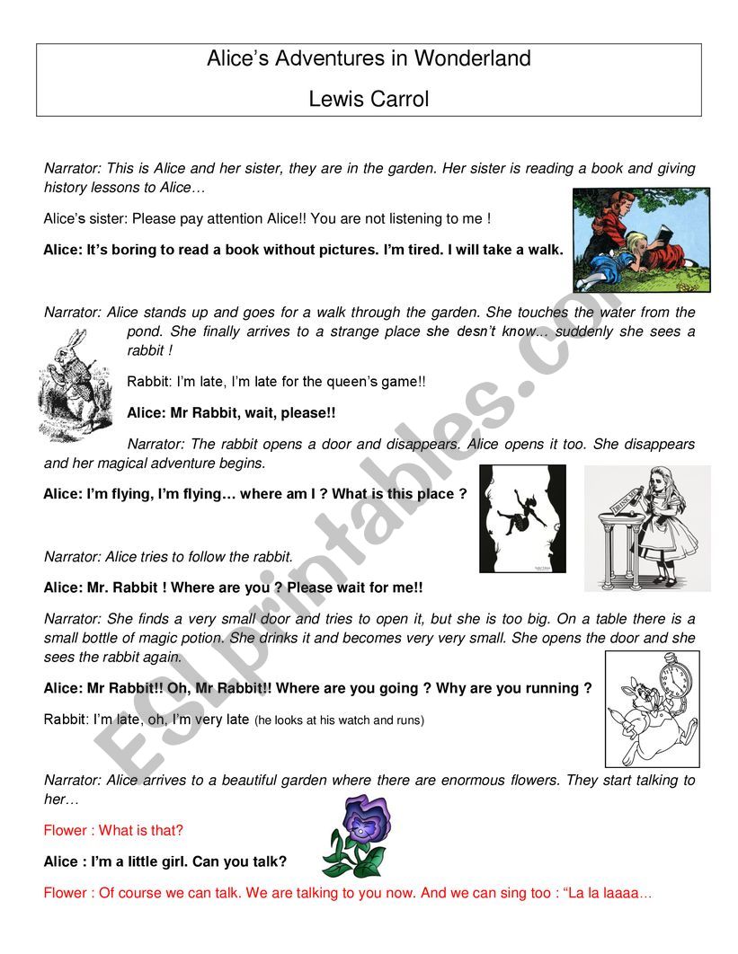 AliceÂ´s Adventures in Wonderland Roleplay