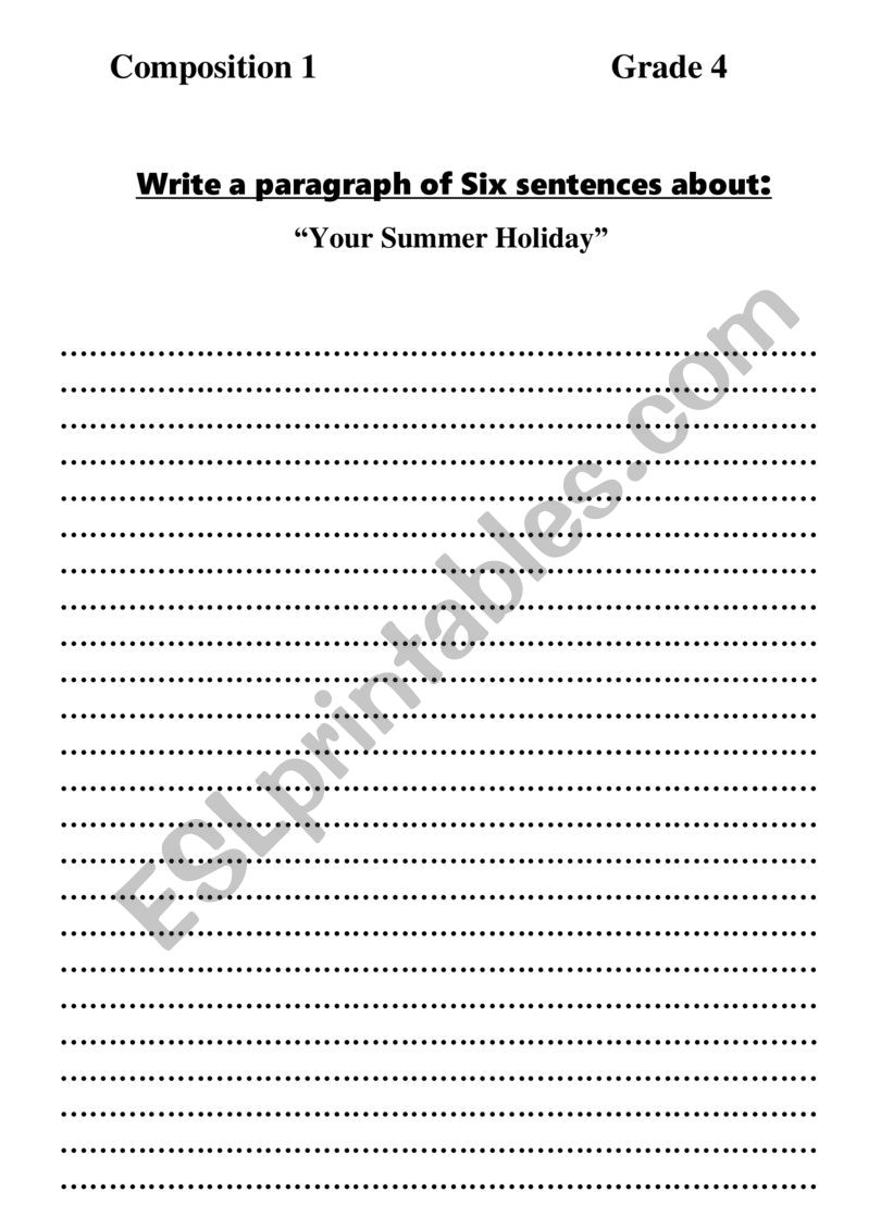 composition worksheet