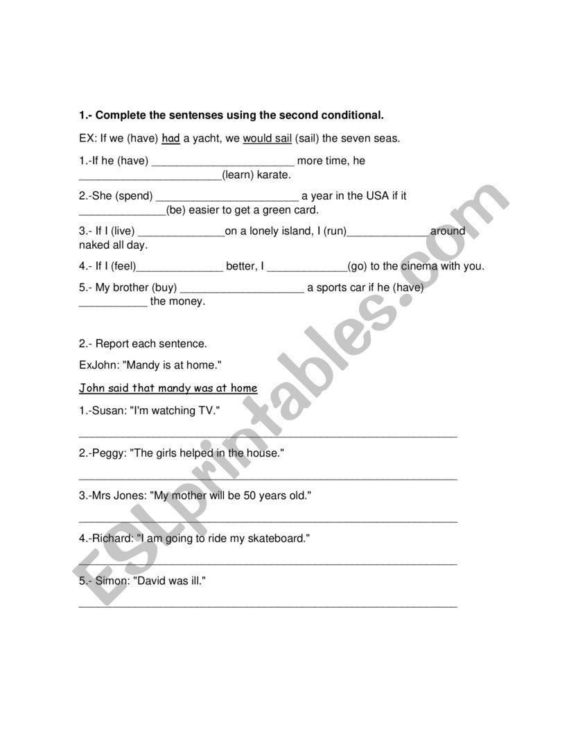 quizz adjetive order, second conditional