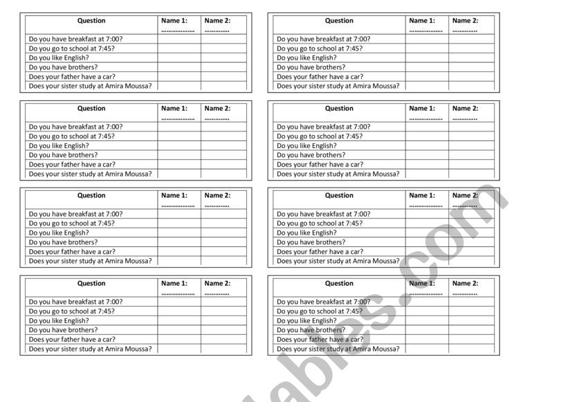 daily routines part 2 worksheet
