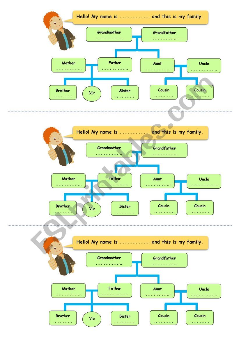 Family Tree  worksheet
