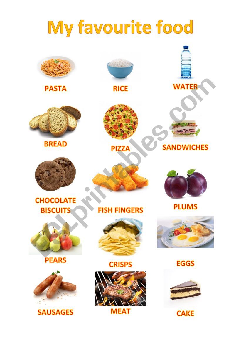 My Favourite Food - ESL worksheet by antonellaferrante82@gmail.com