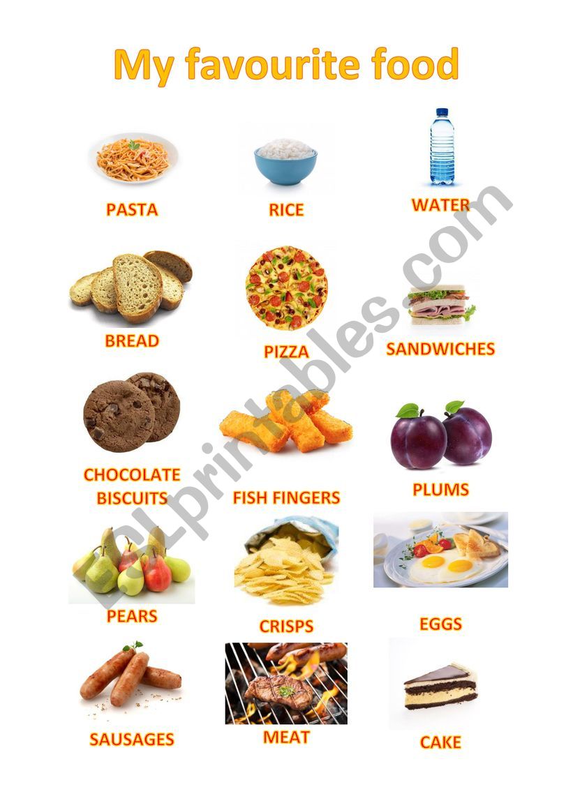 My Favourite Food ESL Worksheet By Ben 10 56 OFF