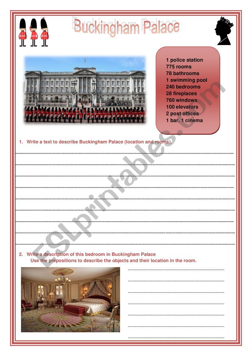 Worksheet Buckingham Palace worksheet