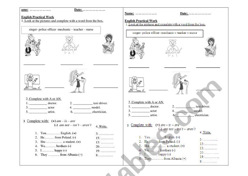 test year 7 - 3rd period worksheet