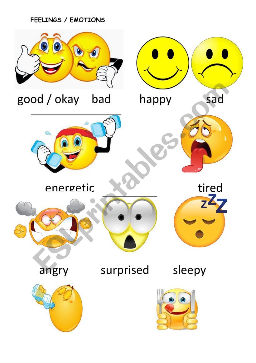 feelings/emotions tracing worksheet