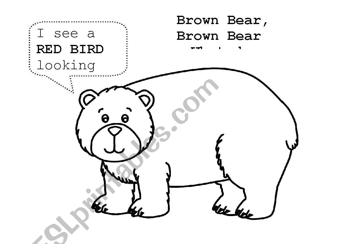 Brown bear Activity worksheet