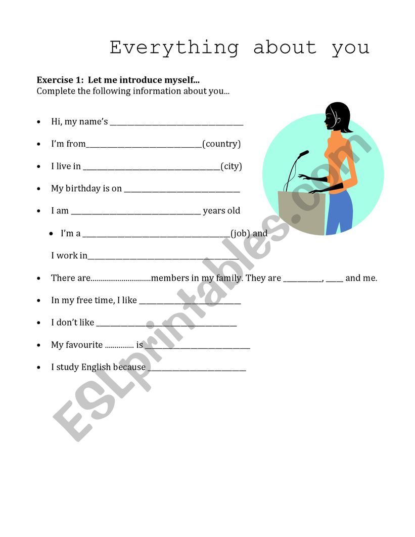 getting to know each other worksheet