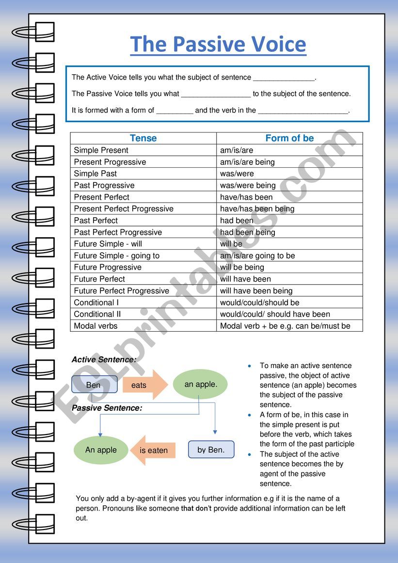 Passive Voice - How to Guide and Exercises