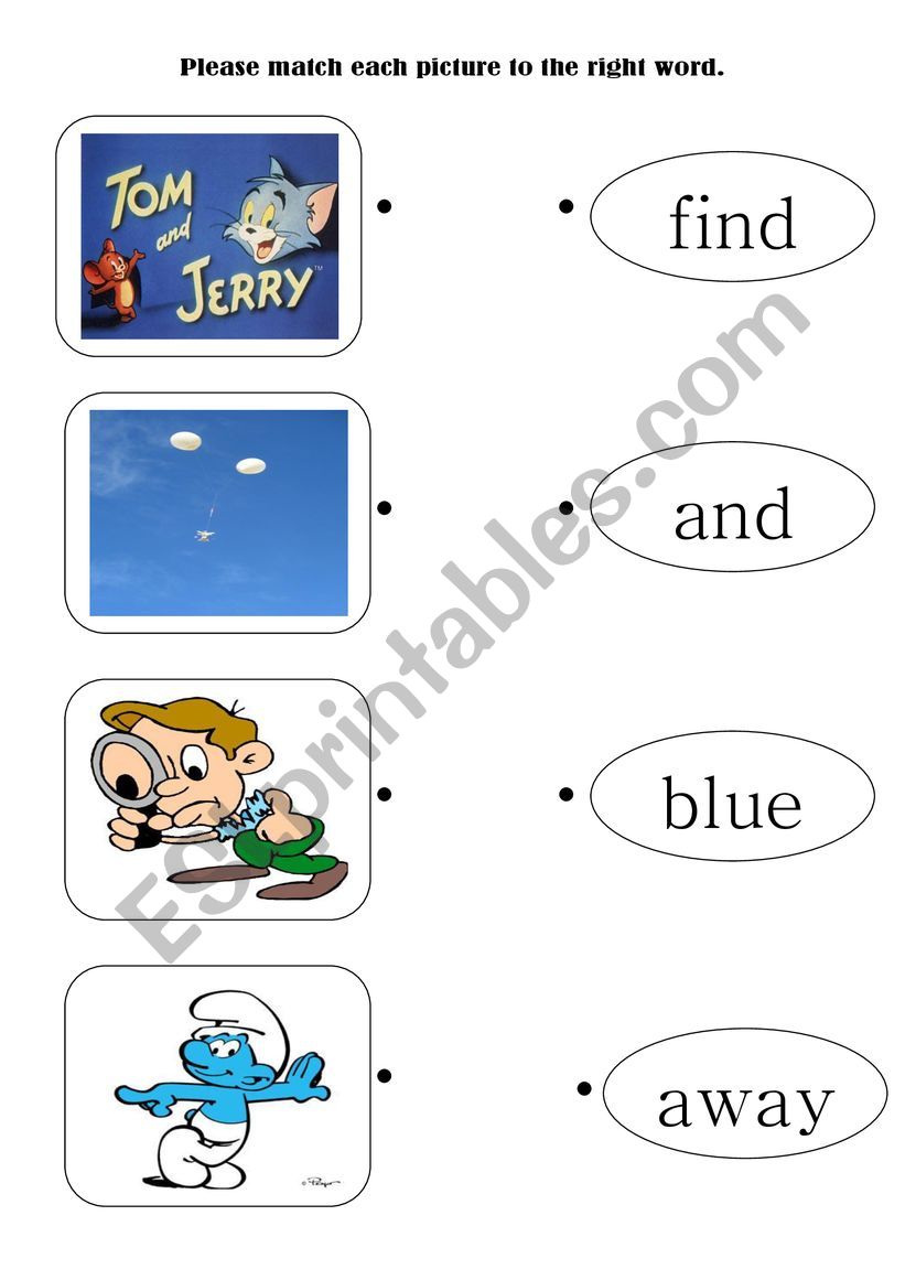 sight word worksheet