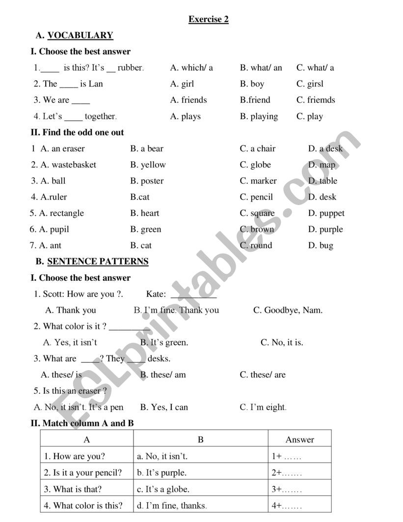 LetÂ´s go 1 worksheet