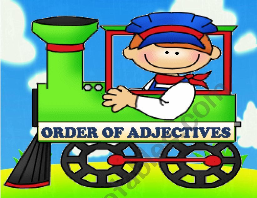Order of adjective worksheet