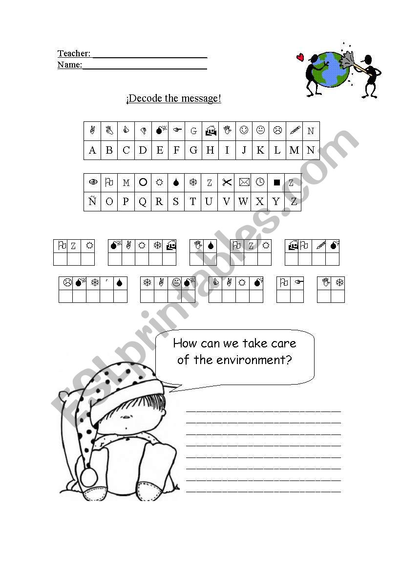 The environment worksheet