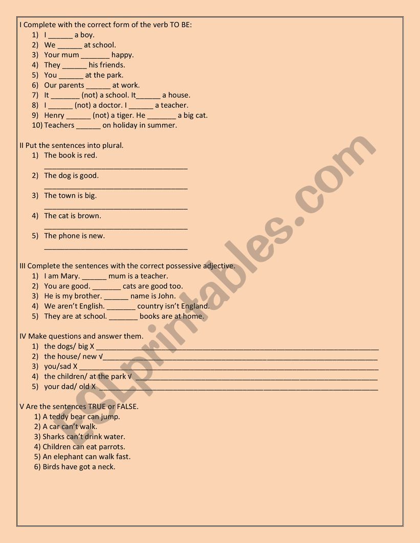 Revision of basic structures 2