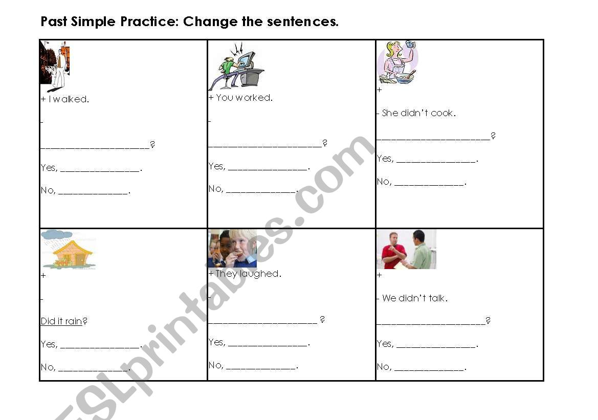 Past Simple Practice worksheet