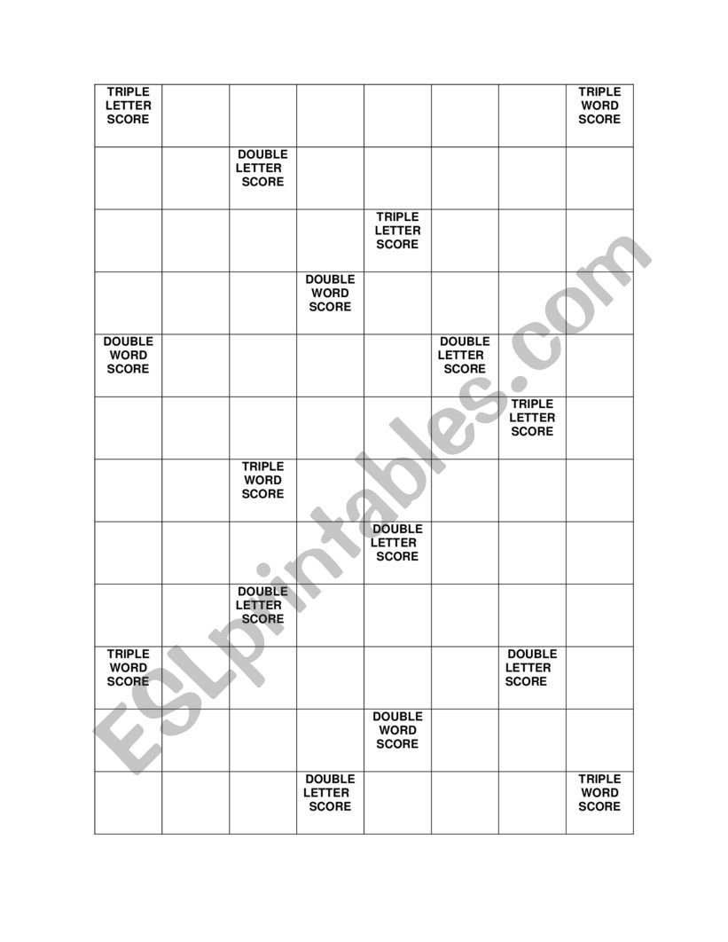 Scramble game worksheet