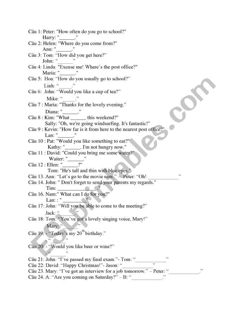 communication file worksheet