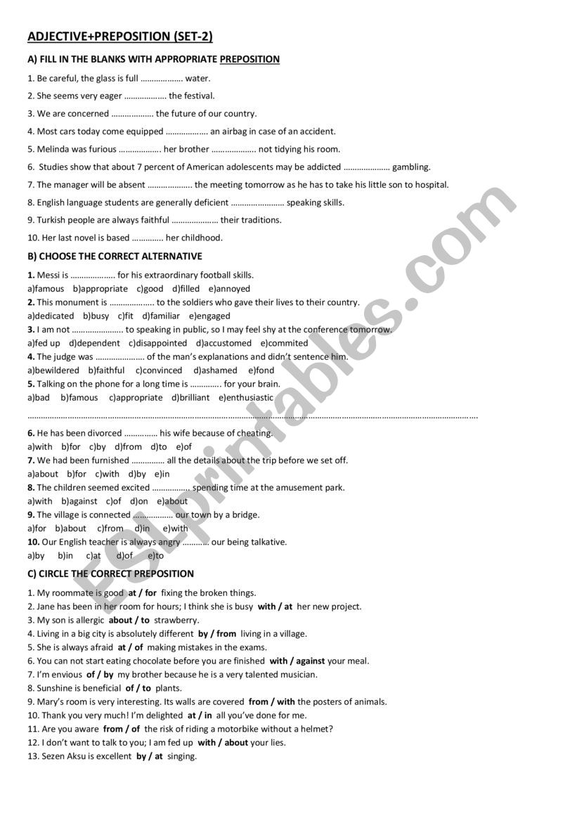 stative passives, adjective+preposition set-2