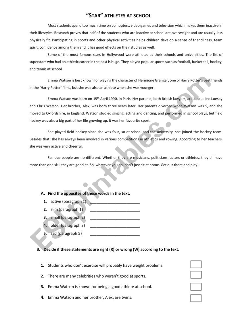 STAR ATHLETES AT SCHOOL_7th grade test