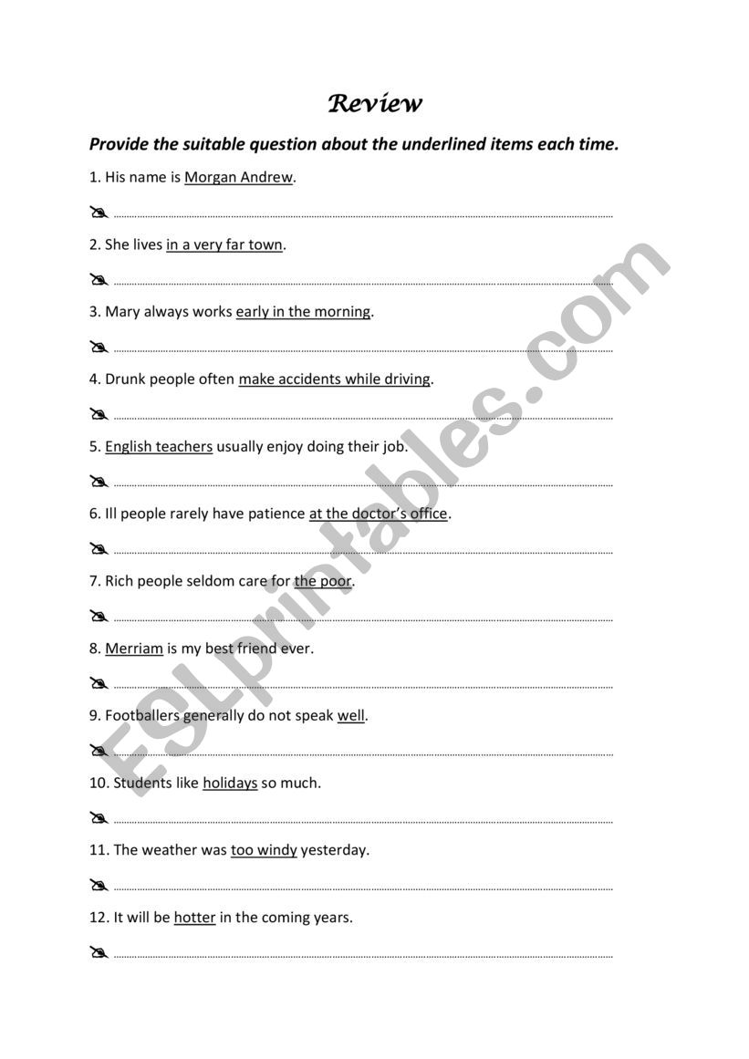 Puzzle worksheet