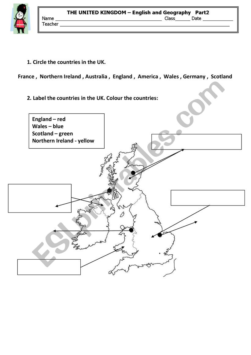 THE UNITED KINGDOM  English and Geography Part 2